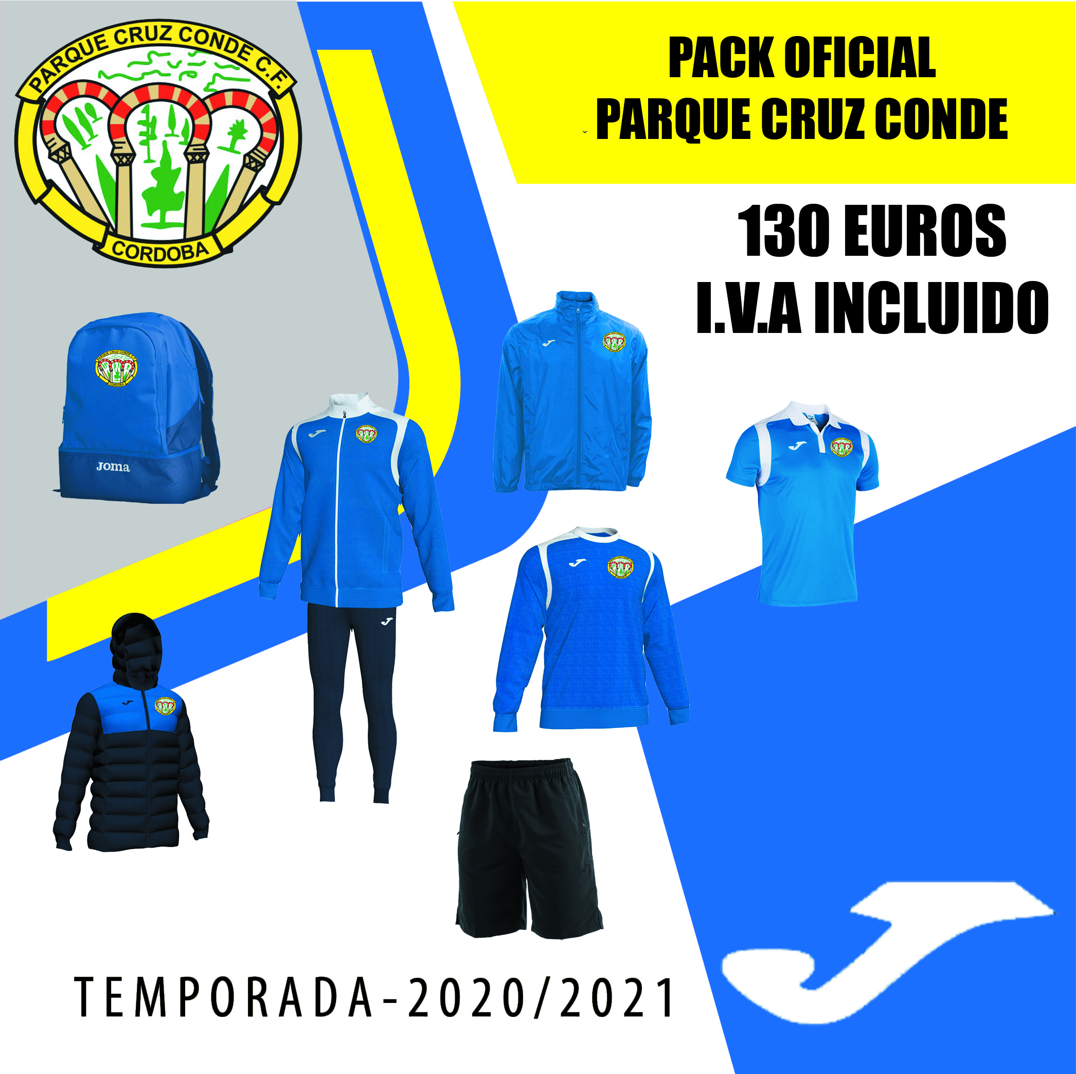 PACK ROPA OFICIAL PARQUE CRUZ CONDE