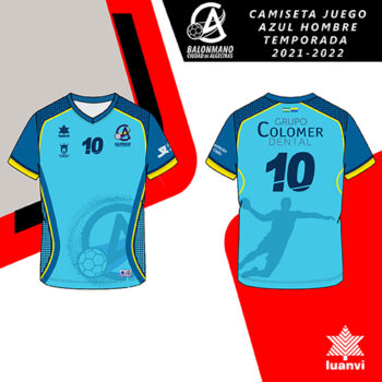 CAMISETA JUEGO AZUL HOMBRE BM. CIUDAD DE ALGECIRAS 2021-2022