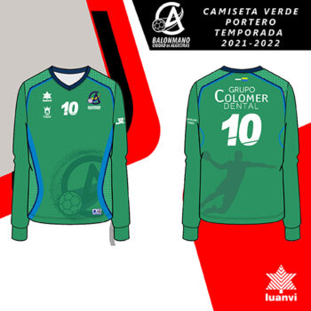 CAMISETA PORTERO VERDE BM. CIUDAD DE ALGECIRAS 2021-2022