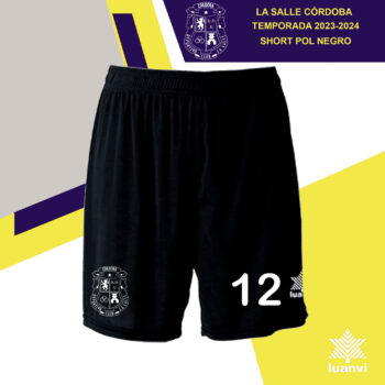 SHORT POL NEGRO LA SALLE 23-24