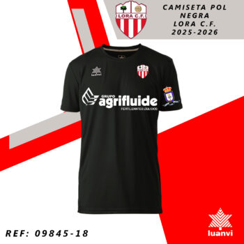 CAMISETA POL NEGRA LORA C.F. 25-26