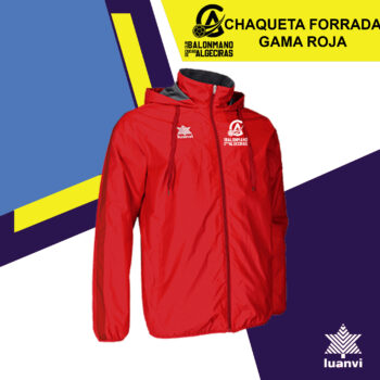 CHAQUETA FORRADA GAMA ROJA. BM. CIUDAD DE ALGECIRAS 25-26