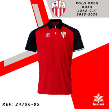 POLO OPEN ROJO ENTRENADORES LORA C.F. 25-26