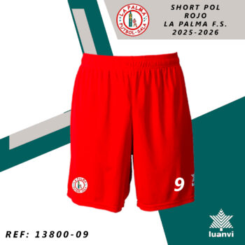 SHORT POL ROJO LA PALMA F.S. 25-26