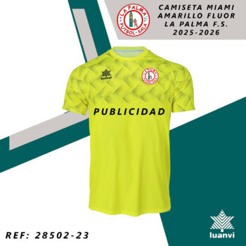 CAMISETA MIAMI AMARILLO FLÚOR LA PALMA F.S. 25-26