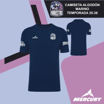 CAMISETA ALGODON MARINO CLUB DEPORTIVO MARISTAS TEMPORADA 25-26
