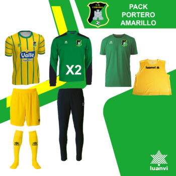 PACK PORTERO AMARILLO C.D. CORONIL 26-27 SIN MOCHILA