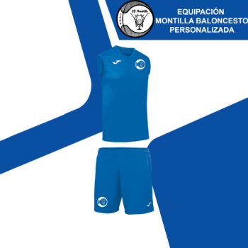 EQUIPACIÓN PERSONALIZABLE AZUL MONTILLA BALONCESTO