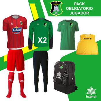 PACK PORTERO ROJO C.D. CORONIL 26-27
