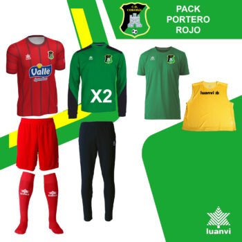 PACK PORTERO ROJO C.D. CORONIL 26-27 SIN MOCHILA